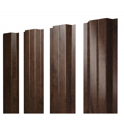 Штакетник П-образный A с прямым резом 0,45 Print Elite Antique Wood TwinColor Штакетник П-образный A с прямым резом 0,45 Print Elite Antique Wood TwinColor