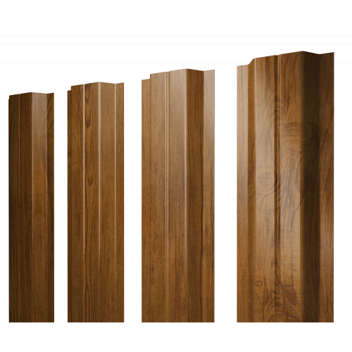Штакетник П-образный A с прямым резом 0,45 Print Elite Golden Wood TwinColor Штакетник П-образный A с прямым резом 0,45 Print Elite Golden Wood TwinColor