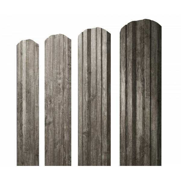 Штакетник Twin фигурный 0,45 Print Elite Nordic Wood TwinColor