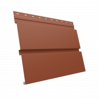 Квадро брус 0,5 Satin с пленкой RAL 8004 терракота