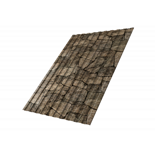Профнастил С8A v01 0,45 Print Elite King Stone TwinColor