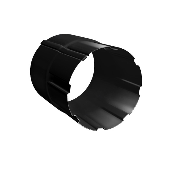 Соединитель трубы GL PU 90 мм RAL 9005 черный