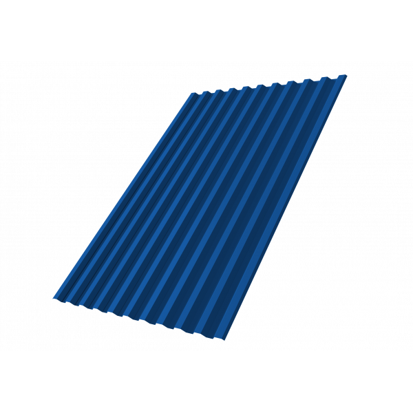 Профнастил С21R 0,4 PE RAL 5005 сигнальный синий