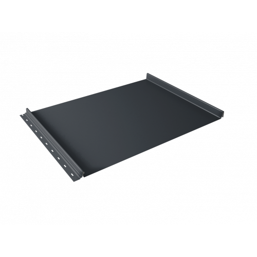 Кликфальц Grand Line 0,45 PE с пленкой на замках RAL 7024 мокрый асфальт Кликфальц Grand Line 0,45 PE с пленкой на замках RAL 7024 мокрый асфальт