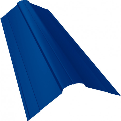 Планка конька фигурного 100x100 0,4 PE с пленкой RAL 5005 сигнальный синий (2м) Планка конька фигурного 100x100 0,4 PE с пленкой RAL 5005 сигнальный синий (2м)