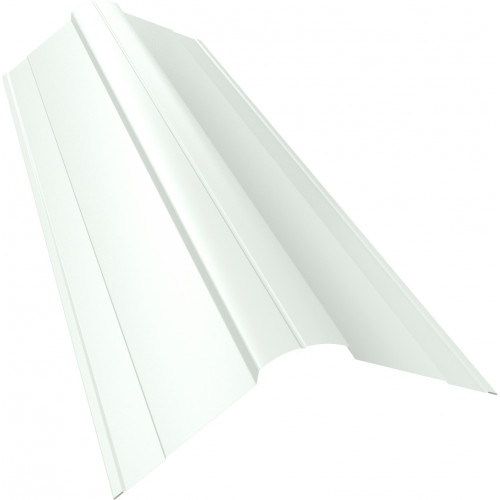 Планка конька фигурного 100x100 0,4 PE с пленкой RAL 9003 сигнальный белый (2м) Планка конька фигурного 100x100 0,4 PE с пленкой RAL 9003 сигнальный белый (2м)