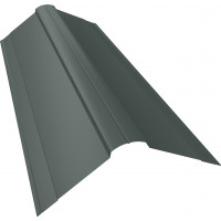 Планка конька фигурного 150x150 0,45 PE с пленкой RAL 7005 мышино-серый (2м)