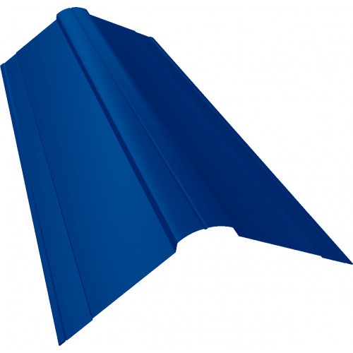 Планка конька фигурного 150x150 0,4 PE с пленкой RAL 5005 сигнальный синий (2м) Планка конька фигурного 150x150 0,4 PE с пленкой RAL 5005 сигнальный синий (2м)
