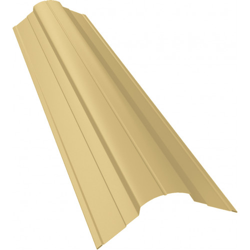 Планка конька фигурного 70x70 0,4 PE с пленкой RAL 1014 слоновая кость (2м) Планка конька фигурного 70x70 0,4 PE с пленкой RAL 1014 слоновая кость (2м)