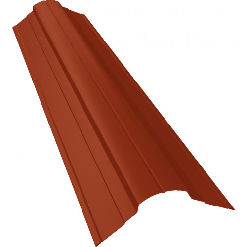 Планка конька фигурного 70x70 0,45 PE с пленкой RAL 8004 терракота (2м) Планка конька фигурного 70x70 0,45 PE с пленкой RAL 8004 терракота (2м)