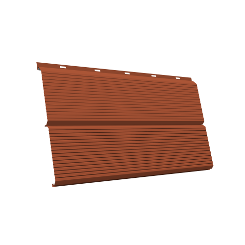 ЭкоБрус 0,345 Gofr Grand Line 0,5 Satin RAL 8004 терракота