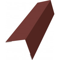 Угол внешний 50х50 0,45 PE с пленкой RAL 3009 оксидно-красный (2м)