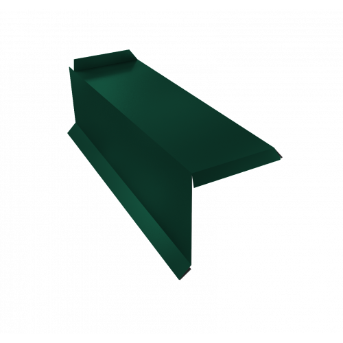 Планка торцевая сегментная 20мм Левая 0,5 Satin с пленкой RAL 6005 зеленый мох Планка торцевая сегментная 20мм Левая 0,5 Satin с пленкой RAL 6005 зеленый мох