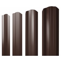 Штакетник М-образный А фигурный 0,4 PE-Double RAL 8017 шоколад