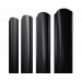 Штакетник Полукруглый Slim фигурный 0,5 Satin RAL 9005 черный Штакетник Полукруглый Slim фигурный 0,5 Satin RAL 9005 черный