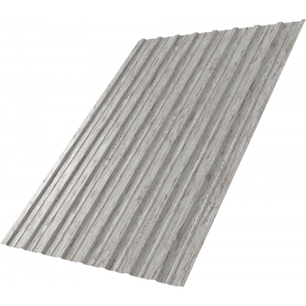 Профнастил С10A 0,45 Print Twincolor Snow Wood