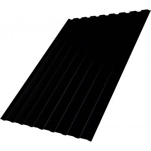 Профнастил С20A 0,5 PurPro Matt 275 RAL 9005 черный Профнастил С20A 0,5 PurPro Matt 275 RAL 9005 черный
