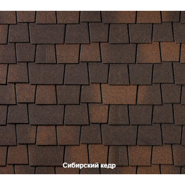 Черепица гибкая RoofShield Премиум Эстейт сибирский кедр
