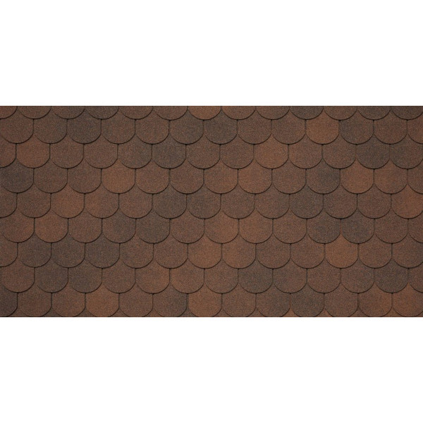 Черепица гибкая Tegola Assisi marrone 434 (коричневый)