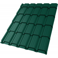 Профиль волновой "Квадро профи" ("Quadro Profi") в02 0,45 Drap ТХ RAL 6005 зеленый мох